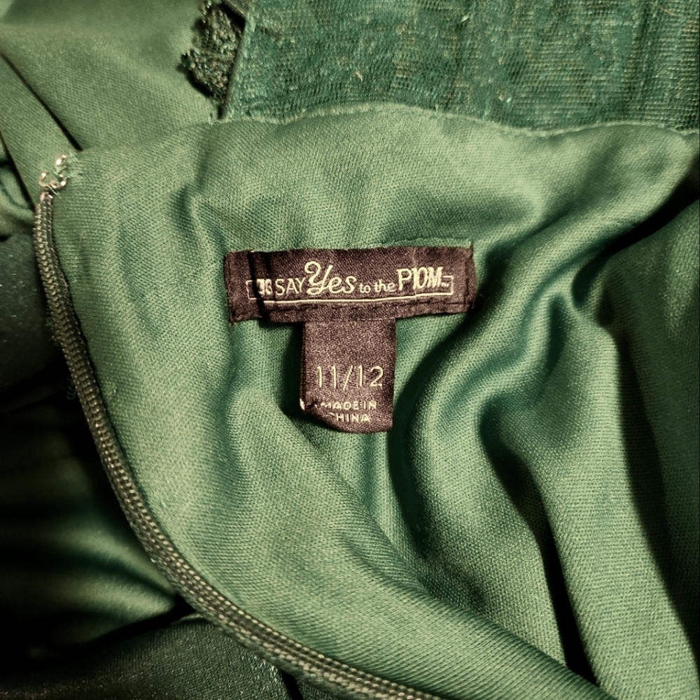 TLC Say Yes To The Prom Green Embellished Corset Gown - Picture 13 of 14